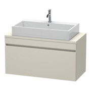 Duravit Meuble sous lavabo Com DuraStyle 100x47,8 cm, taupe, pour console, 1 tiroir