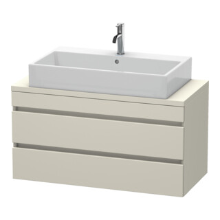 Duravit Meuble sous-lavabo Com DuraStyle 100x47,8 cm, Taupe, pour console, 2 tiroirs