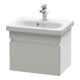 Duravit Meuble sous lavabo Com DuraStyle 50x36,8 cm, béton gris/blanc mat, 1 tiroir-1