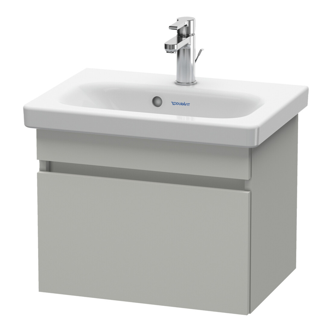 Duravit Meuble sous-lavabo Com DuraStyle 50x36,8 cm, béton gris mat, 1 tiroir