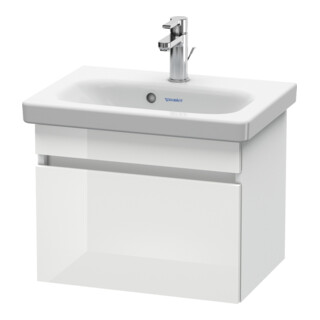 Duravit Meuble sous lavabo Com DuraStyle 50x36,8 cm, blanc brillant/mat, 1 tiroir