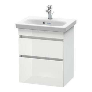 Duravit Meuble sous-lavabo Com DuraStyle 50x36,8 cm, blanc brillant/mat, 2 tiroirs, suspendu