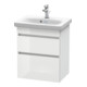 Duravit Meuble sous-lavabo Com DuraStyle 50x36,8 cm, blanc brillant/mat, 2 tiroirs, suspendu-1