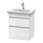 Duravit Meuble sous-lavabo Com DuraStyle 50x36,8 cm, blanc brillant/mat, 2 tiroirs, suspendu