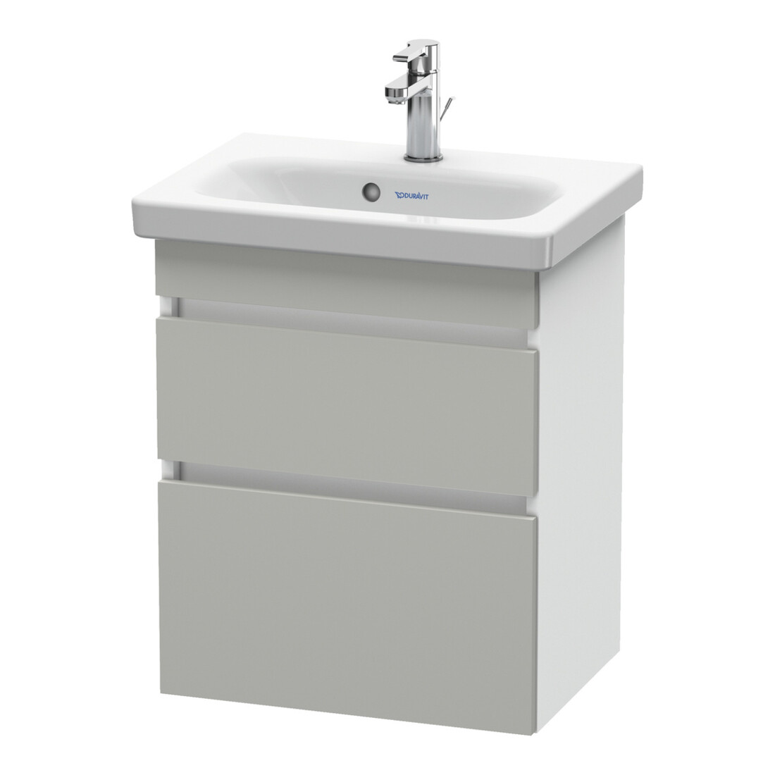 Duravit Meuble sous-lavabo Com DuraStyle 50x36,8 cm, blanc mat, 2 tiroirs, suspendu