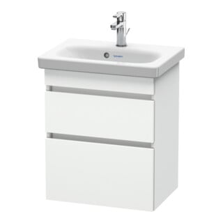 Duravit Meuble sous lavabo Com DuraStyle 50x36,8 cm, blanc mat, 2 tiroirs, suspendu