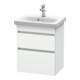 Duravit Meuble sous lavabo Com DuraStyle 50x36,8 cm, blanc mat, 2 tiroirs, suspendu-1