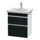 Duravit Meuble sous lavabo Com DuraStyle 50x36,8 cm, blanc œuf/blanc, 2 tiroirs, suspendu-1