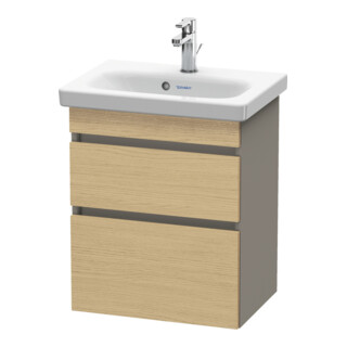Duravit Meuble sous-lavabo Com DuraStyle 50x36,8 cm, blanc œuf/mat, 2 tiroirs, suspendu