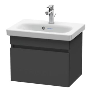 Duravit Meuble sous lavabo Com DuraStyle 50x36,8 cm, graphite mat, 1 tiroir