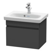 Duravit Meuble sous lavabo Com DuraStyle 50x36,8 cm, graphite mat, 1 tiroir