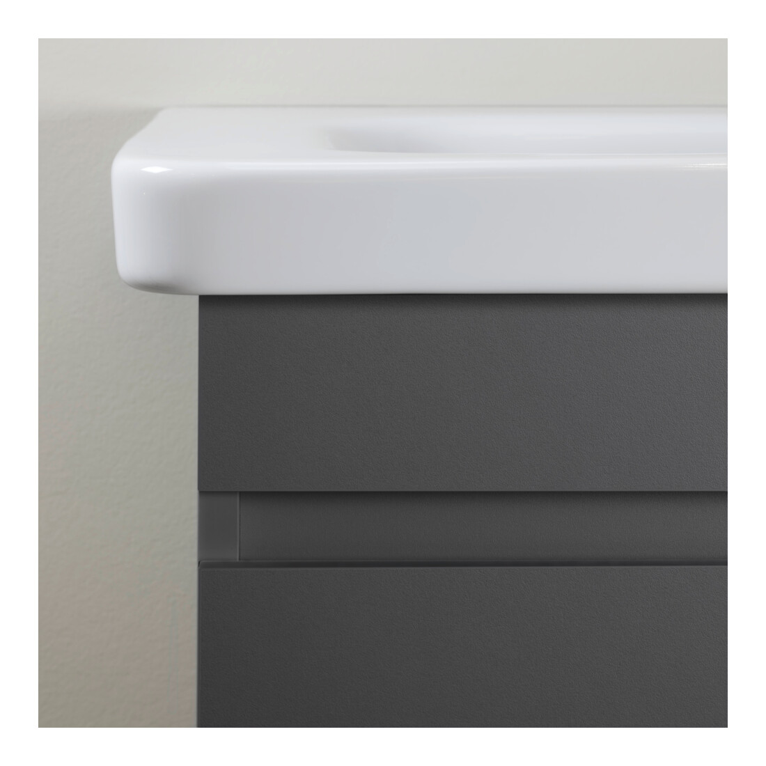 Duravit Meuble sous lavabo Com DuraStyle 50x36,8 cm, graphite mat, 1 tiroir