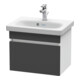 Duravit Meuble sous-lavabo Com DuraStyle 50x36,8 cm, graphite mat/blanc mat, 1 tiroir-1