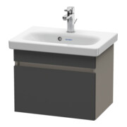 Duravit Meuble sous lavabo Com DuraStyle 50x36,8 cm, gris mat, 1 tiroir