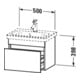 Duravit Meuble sous lavabo Com DuraStyle 50x36,8 cm, lin, 1 tiroir