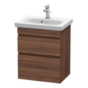 Duravit Meuble sous-lavabo Com DuraStyle 50x36,8 cm, noyer foncé, 2 tiroirs, suspendu