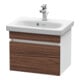 Duravit Meuble sous-lavabo Com DuraStyle 50x36,8 cm, noyer foncé/blanc, 1 tiroir-1