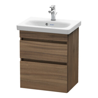 Duravit Meuble sous lavabo Com DuraStyle 50x36,8 cm, noyer naturel, 2 tiroirs, suspendu