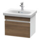 Duravit Meuble sous lavabo Com DuraStyle 50x36,8 cm, noyer naturel/blanc mat, 1 tiroir-1