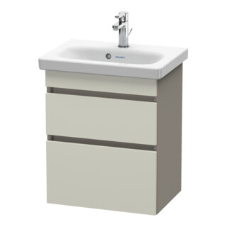 Duravit Meuble sous-lavabo Com DuraStyle 50x36,8 cm, taupe/bas mat, 2 tiroirs, suspendu