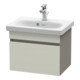 Duravit Meuble sous-lavabo Com DuraStyle 50x36,8 cm, taupe/basalte mat, 1 tiroir-1