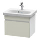 Duravit Meuble sous lavabo Com DuraStyle 50x36,8 cm, taupe/blanc mat, 1 tiroir-1