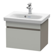 Duravit Meuble sous lavabo Com DuraStyle 50x36,8cm, béton/gris basalt mat, 1 tiroir