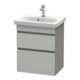 Duravit Meuble sous-lavabo Com DuraStyle 50x36,8cm, blanc/mat, 2 tiroirs, suspendu-1