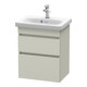 Duravit Meuble sous-lavabo Com DuraStyle 50x36,8cm, Taupe, 2 tiroirs, suspendu-1