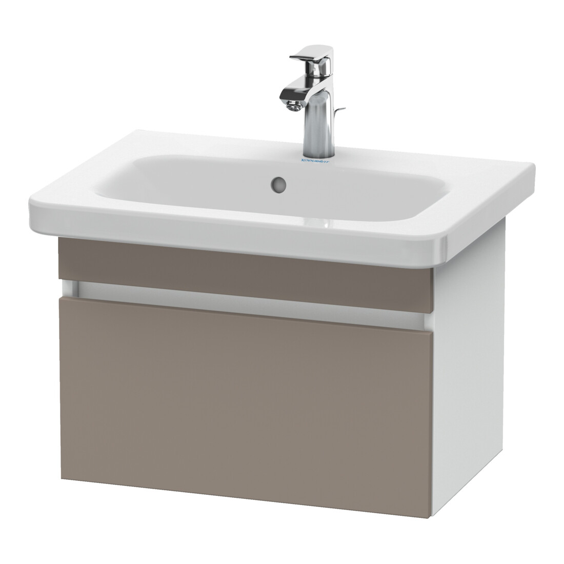 Duravit Meuble sous-lavabo Com DuraStyle 58x36,8 cm, bas mat/blanc mat, 1 tiroir