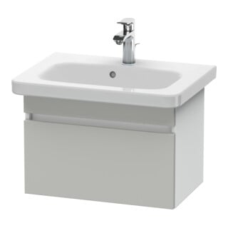 Duravit Meuble sous-lavabo Com DuraStyle 58x36,8 cm, béton gris/blanc mat, 1 tiroir