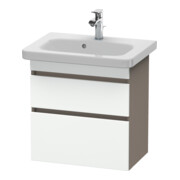 Duravit Meuble sous lavabo Com DuraStyle 58x36,8 cm, blanc, 2 tiroirs, suspendu-1