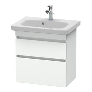 Duravit Meuble sous-lavabo Com DuraStyle 58x36,8 cm, blanc mat, 2 tiroirs, suspendu