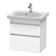 Duravit Meuble sous-lavabo Com DuraStyle 58x36,8 cm, blanc mat, 2 tiroirs, suspendu-1