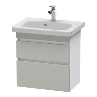 Duravit Meuble sous lavabo Com DuraStyle 58x36,8 cm, blanc mat, 2 tiroirs, suspendu