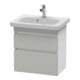 Duravit Meuble sous lavabo Com DuraStyle 58x36,8 cm, blanc mat, 2 tiroirs, suspendu-1