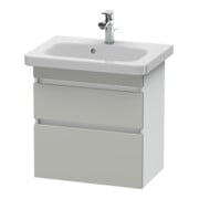 Duravit Meuble sous lavabo Com DuraStyle 58x36,8 cm, blanc mat, 2 tiroirs, suspendu