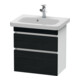 Duravit Meuble sous-lavabo Com DuraStyle 58x36,8 cm, blanc œuf/blanc, 2 tiroirs, suspendu-1