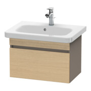 Duravit Meuble sous lavabo Com DuraStyle 58x36,8 cm, blanc œuf mat, 1 tiroir
