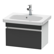 Duravit Meuble sous lavabo Com DuraStyle 58x36,8 cm, graphite mat/blanc mat, 1 tiroir-1