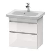 Duravit Meuble sous-lavabo Com DuraStyle 58x36,8 cm, gris graphite, 2 tiroirs, suspendu-2
