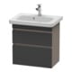 Duravit Meuble sous-lavabo Com DuraStyle 58x36,8 cm, gris m/bas ma, 2 tiroirs, suspendu-1
