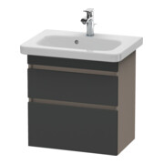Duravit Meuble sous-lavabo Com DuraStyle 58x36,8 cm, gris m/bas ma, 2 tiroirs, suspendu