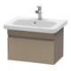 Duravit Meuble sous-lavabo Com DuraStyle 58x36,8 cm, lin/basalte mat, 1 tiroir-1