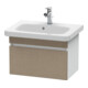 Duravit Meuble sous lavabo Com DuraStyle 58x36,8 cm, lin/blanc mat, 1 tiroir-1