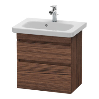 Duravit Meuble sous-lavabo Com DuraStyle 58x36,8 cm, noyer foncé, 2 tiroirs, suspendu