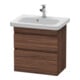 Duravit Meuble sous-lavabo Com DuraStyle 58x36,8 cm, noyer foncé, 2 tiroirs, suspendu-1