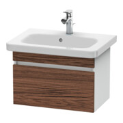 Duravit Meuble sous-lavabo Com DuraStyle 58x36,8 cm, Noyer foncé/blanc, 1 tiroir