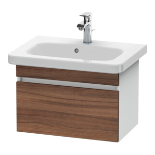Duravit Meuble sous-lavabo Com DuraStyle 58x36,8 cm, noyer naturel/blanc mat, 1 tiroir