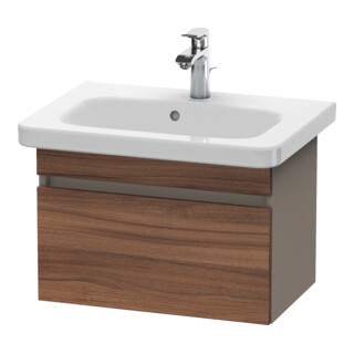 Duravit Meuble sous lavabo Com DuraStyle 58x36,8 cm, noyer naturel/mat, 1 tiroir